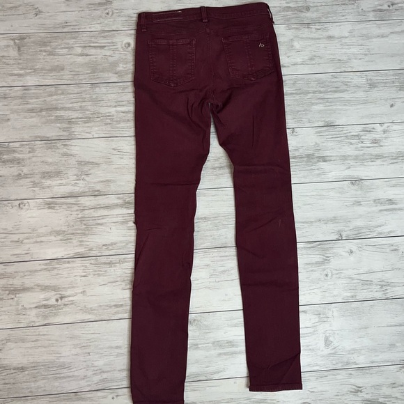 Rag & bone Burgundy Skinny Jeans Size 27 - Picture 6 of 8